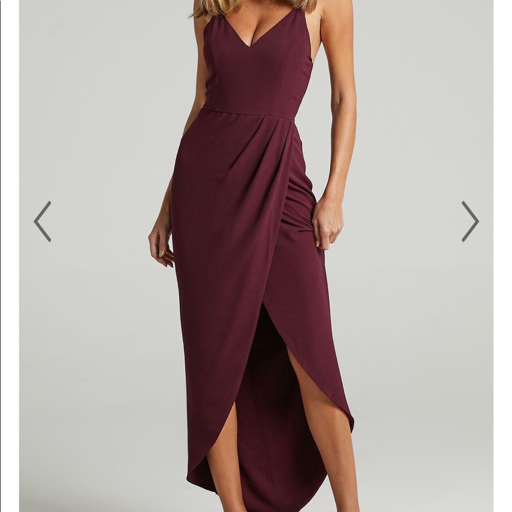 Showpo “Lucky Day” wrap maxi dress